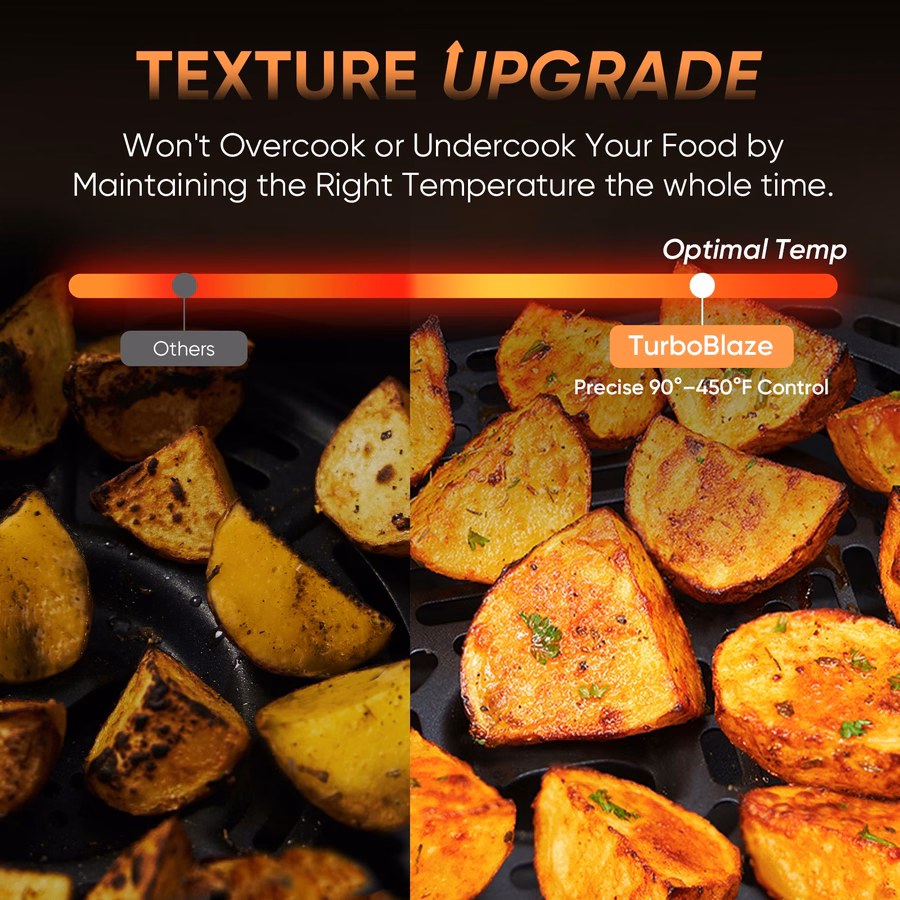 TurboBlaze™ 6.0-Quart Air Fryer - mörkgrå
