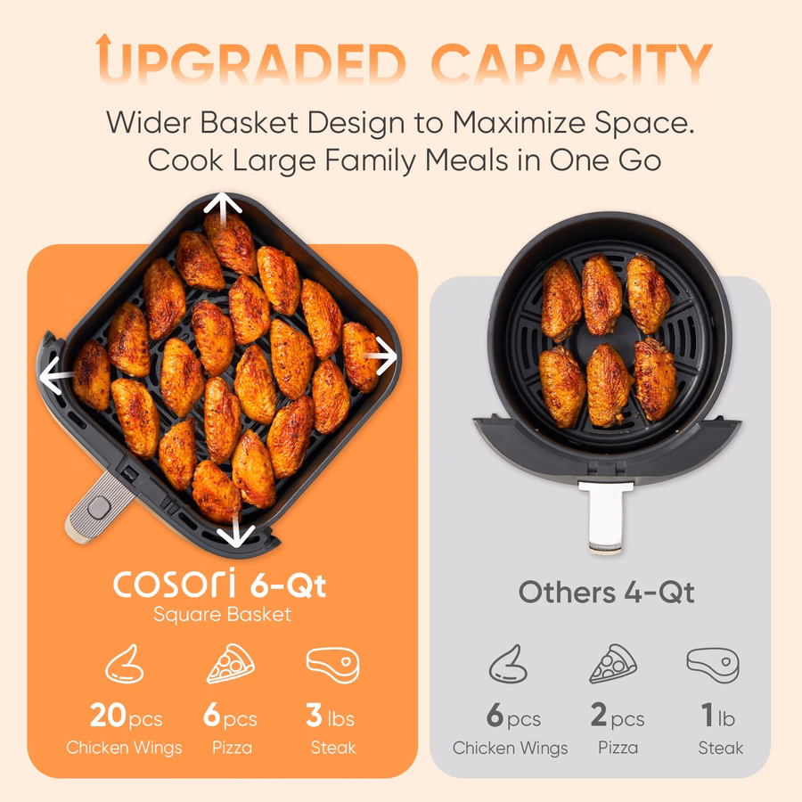 TurboBlaze™ 6.0-Quart Air Fryer - mörkgrå
