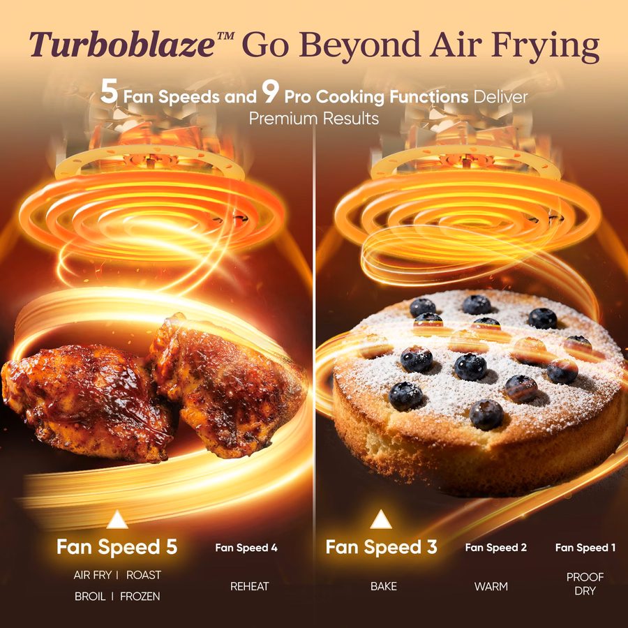 TurboBlaze™ 6.0-Quart Air Fryer - ljusgrå