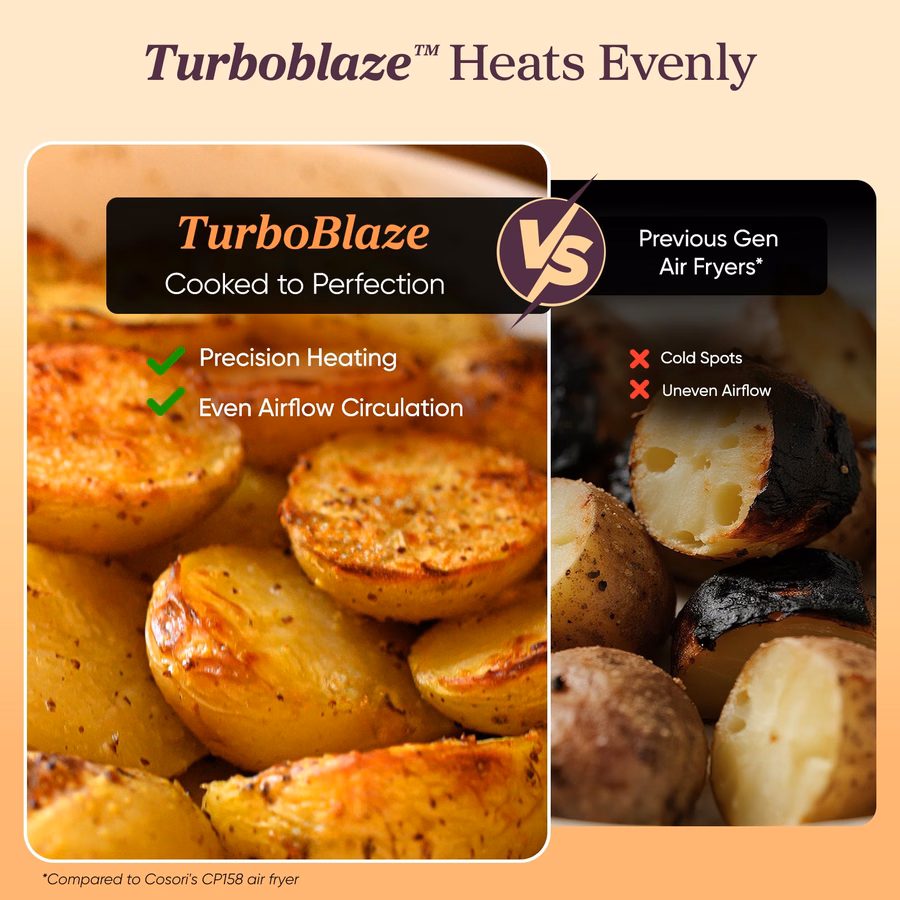 TurboBlaze™ 6.0-Quart Air Fryer - ljusgrå